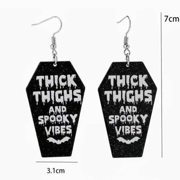 Coffin Shaped Earrings