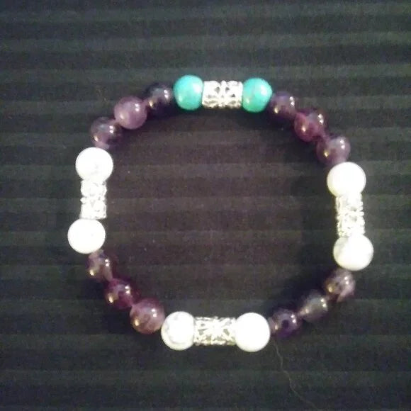 Amethyst & Turquoise Bracelet