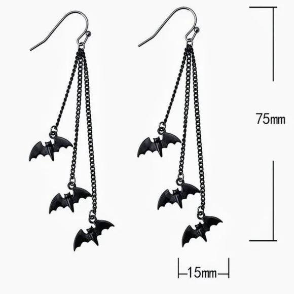 Bat Dangle Earrings