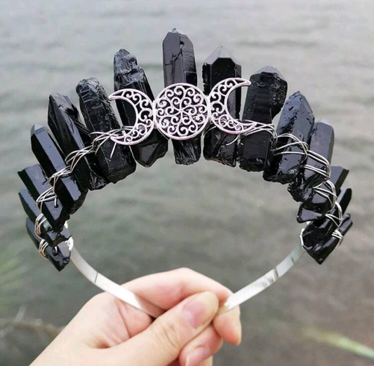 Black Crystal Tiara