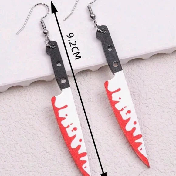 Bloody Knife Earrings