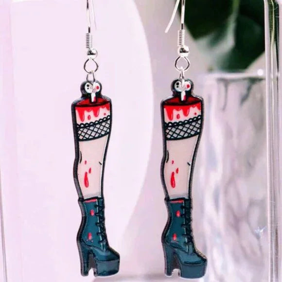 Bloody Leg Earrings