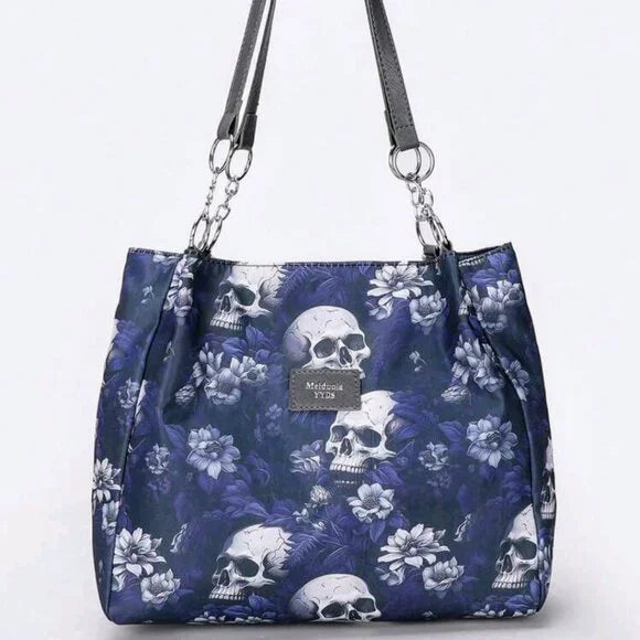 Blue Skull Purse