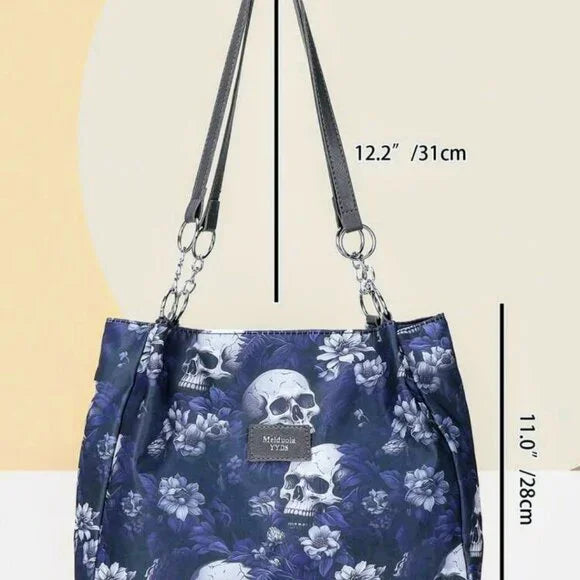 Blue Skull Purse