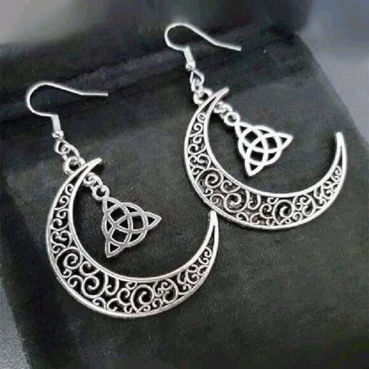 Celtic Half Moon Earrings