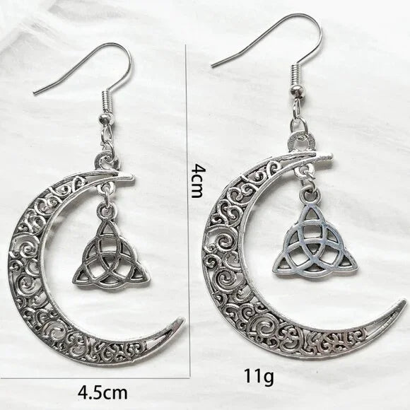 Celtic Half Moon Earrings