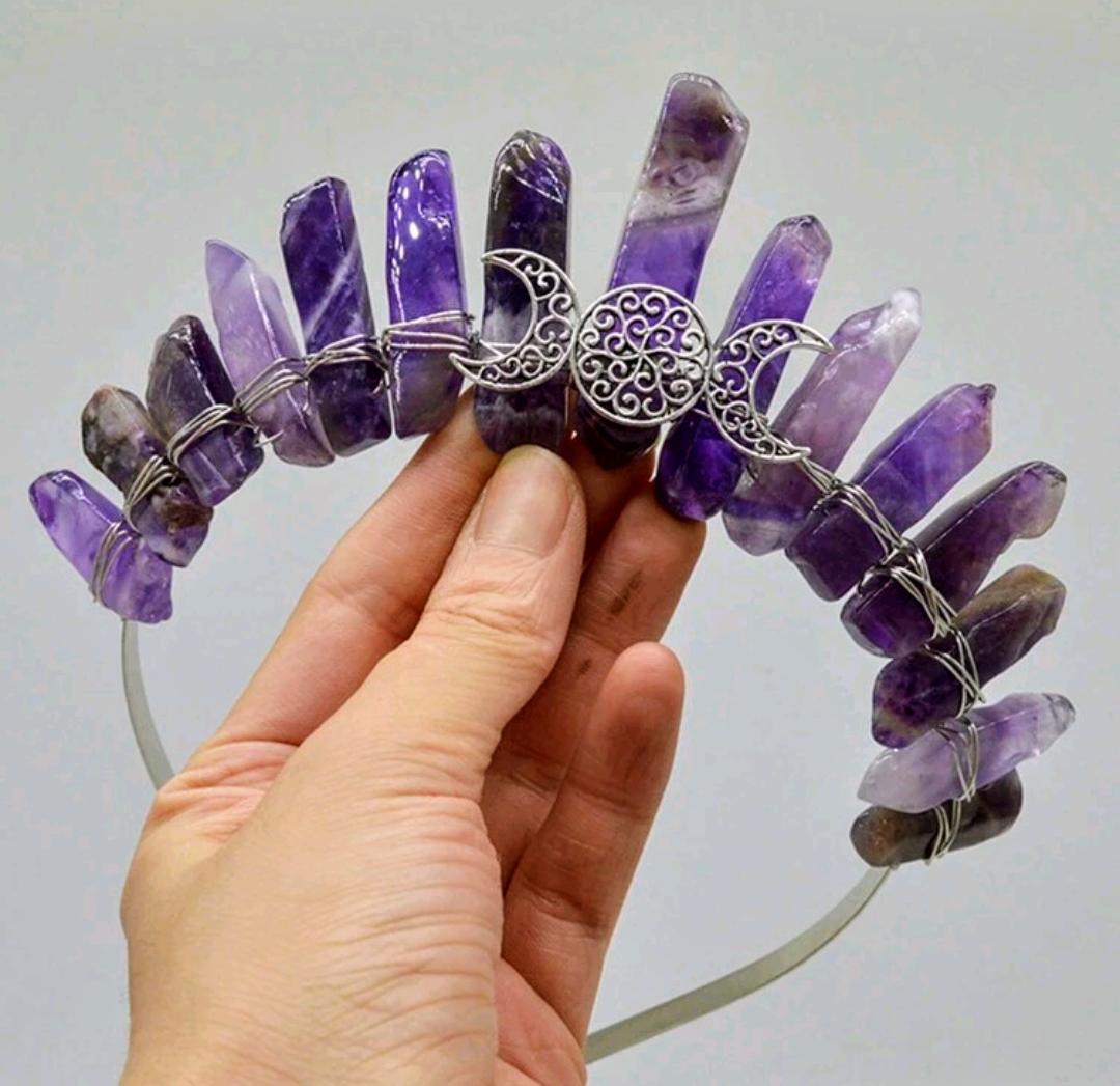 Amethyst Crystal Tiara