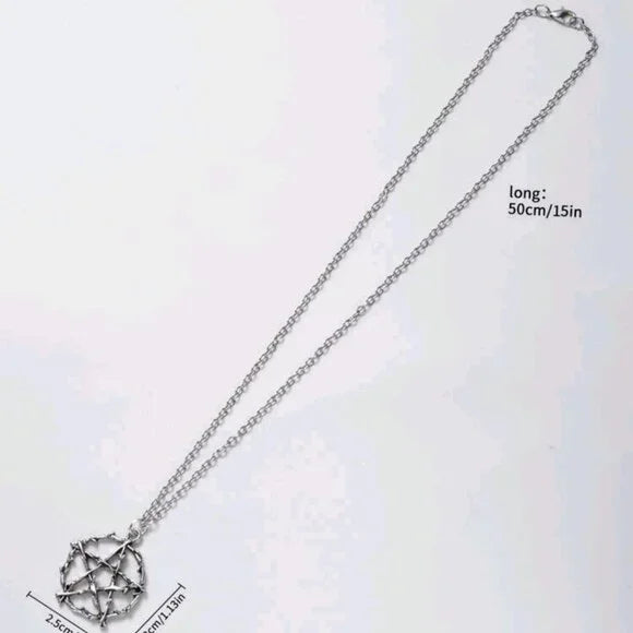 Silver Pentagram Necklace