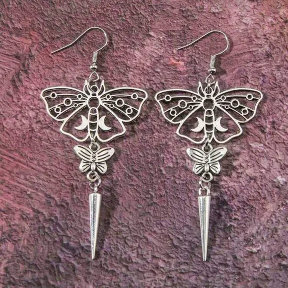 Silver Butterfly Earrings