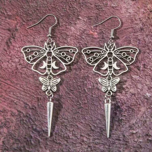 Silver Butterfly Earrings